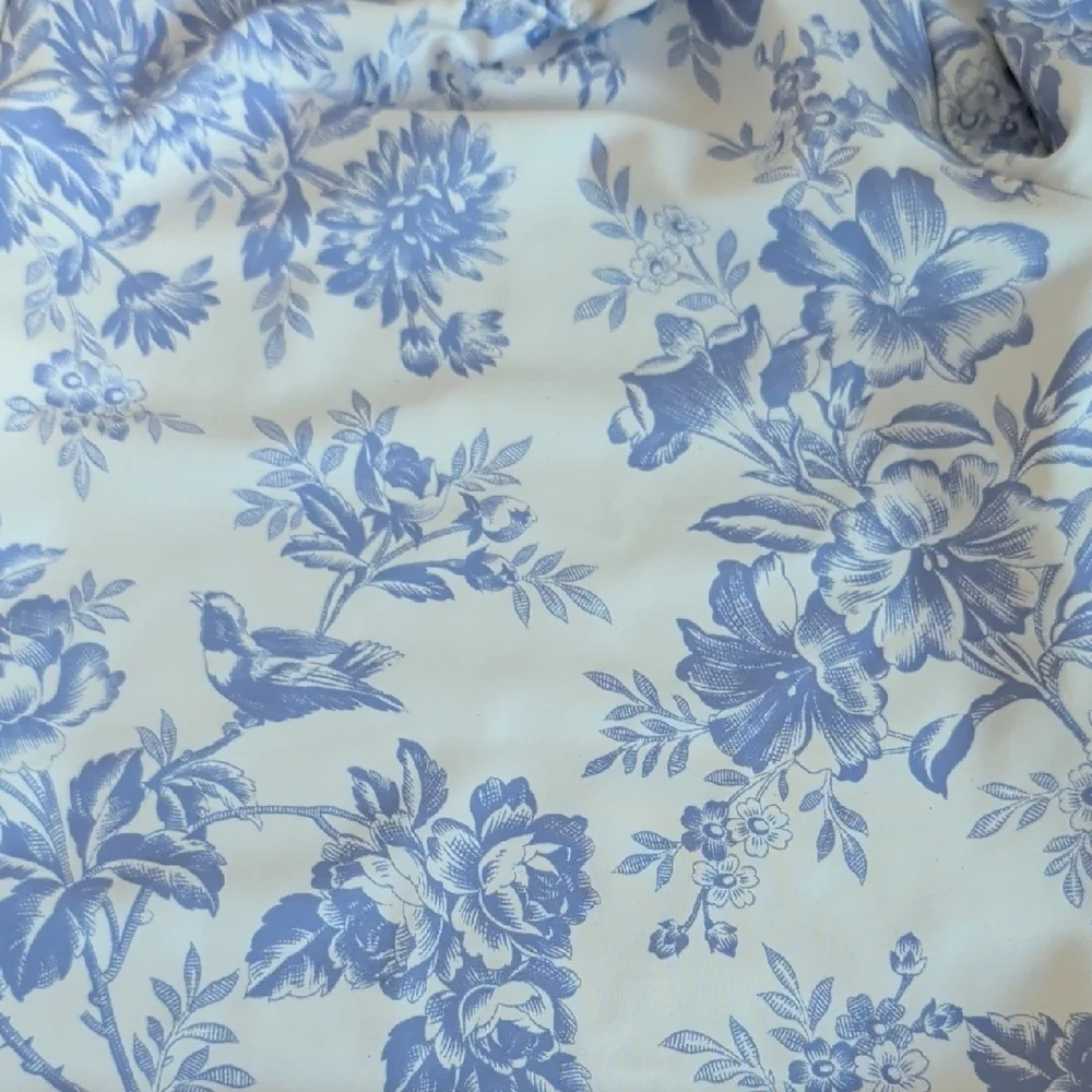 Janie and Jack Blue Floral Rashguard Set